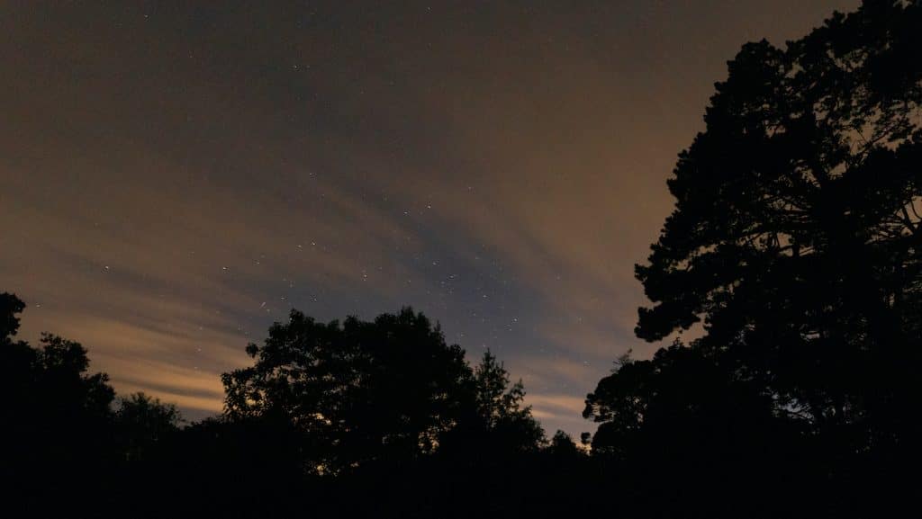 Night sky at Boconnoc