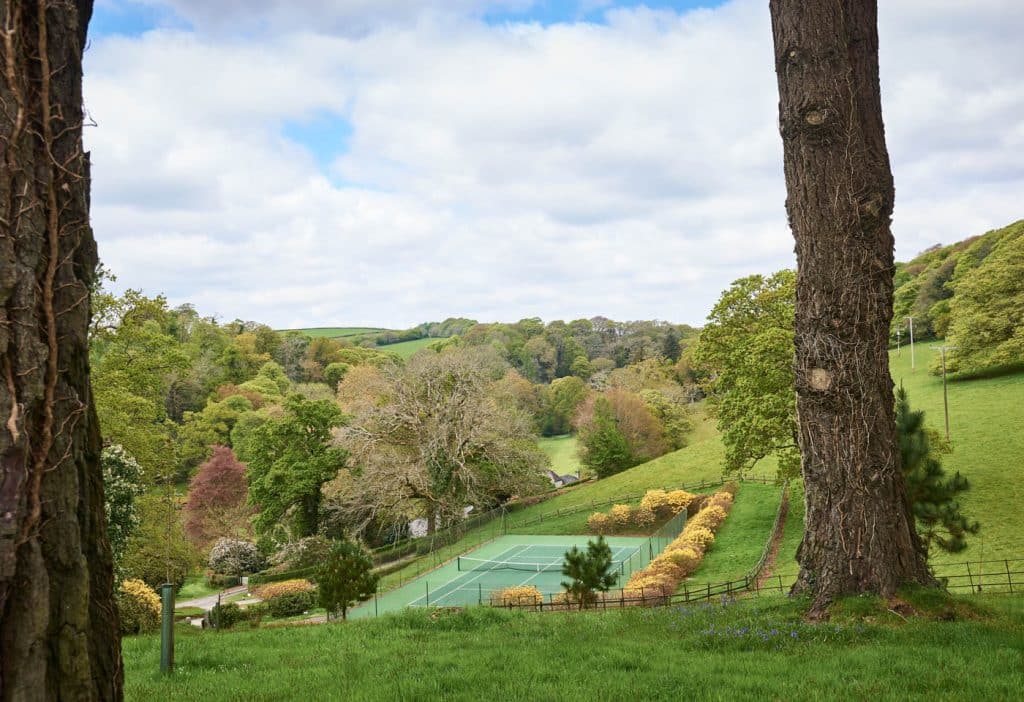 Tennis Court at Boconnoc